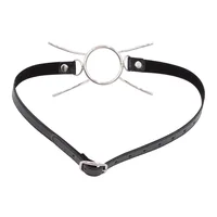Oraler Fixierungsring, verstellbar, PU-Leder, Flirten, Sexspielzeug, O-Ring, offener Mund, Knebel, Sexspielzeug, Paare, Rollenspiel, BDSM, Bondage, sexuell 2