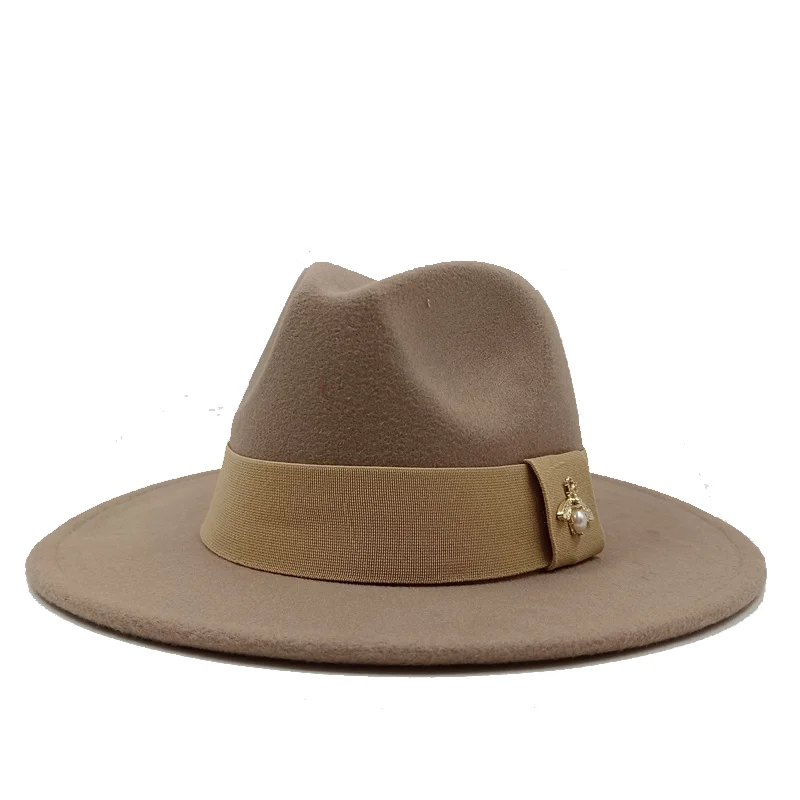 28-Farben-Fedora-Hüte mit Bienen-elastischem Gurtband, Herren-Fedora-Hut, Herren-Panama-Hut, Unisex-Hut, Militärfarbe, Fedora-Hut – Detail 23