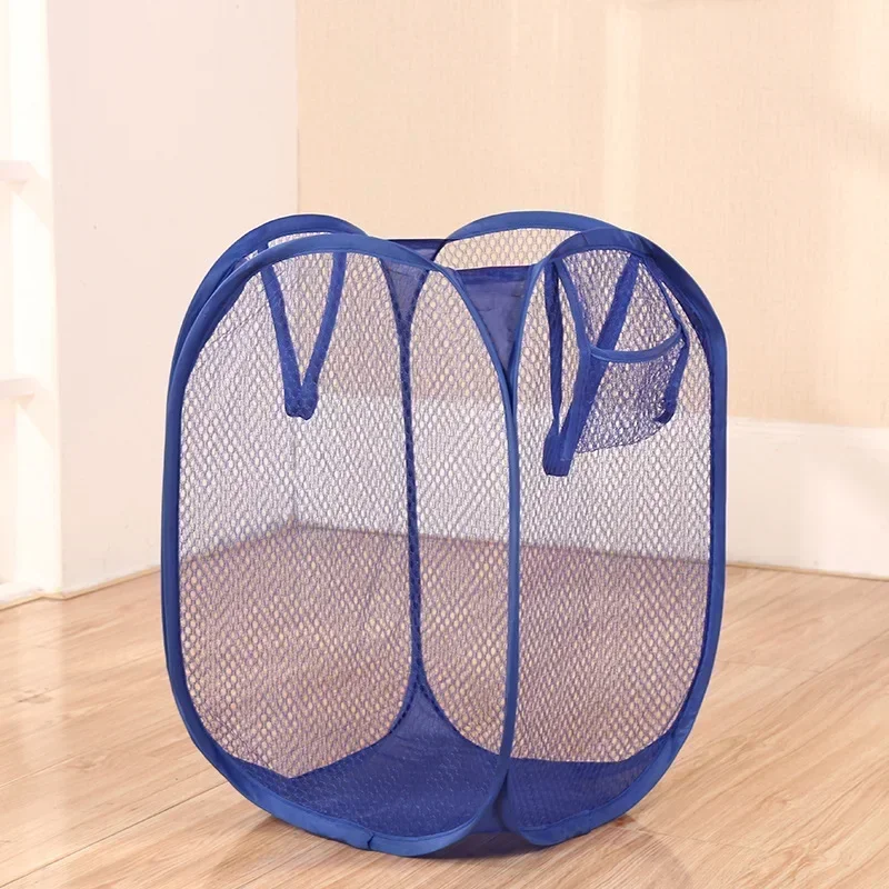 Foldable Monochrome Laundry Storage Basket