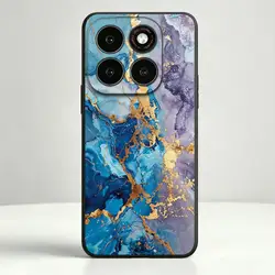 Elegant Blue and Purple Marble Phone Cover Case - Motorola Edge 20 Lite (Mix02)