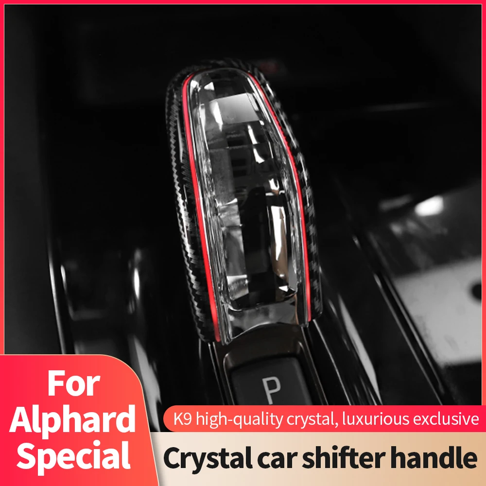 Car Crystal Gear Shift Knob Shifter Head With Ambient Light For