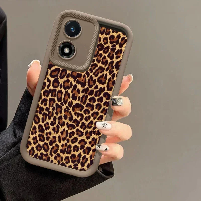 Chic Retro Black Leopard Print Phone Case Cover