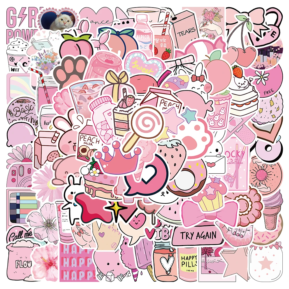 Vinyl Car Decals | Vinyl Stickers - 1050100pcs Cute Cartoon Series Girl  Stickers - Aliexpress