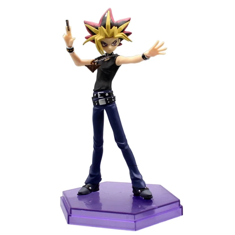 

19 см Yu-Gi-Oh! Фигурка из ПВХ в стиле аниме монстров, Коллекционная модель куклы, игрушки Yami юги Муто, Рождество