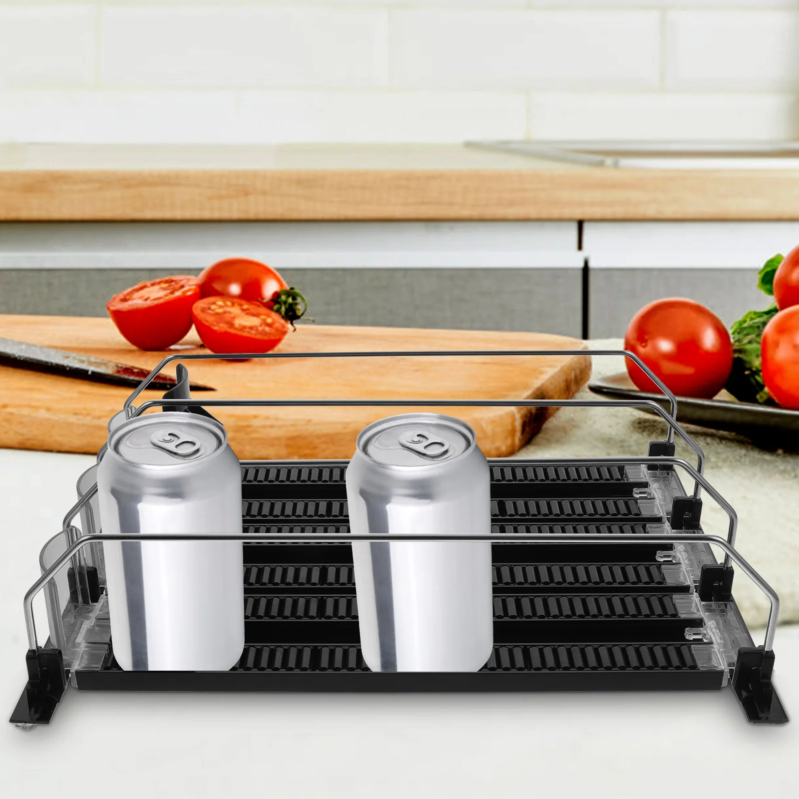 Dispenser Per Bevande Dispenser Can Pusher Bottle Soda Fridge Beverage Rack Supporto Per Acqua Glide Push Self Display Storage Shelf