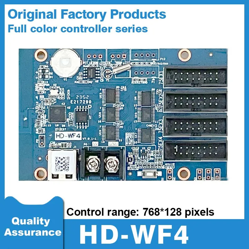 HD-WF4 Full Color Controller HUB75 LED Panel Pixel Display LED Digital Sign Display Screen WiFi USB Port Control Card led display module wifi control card