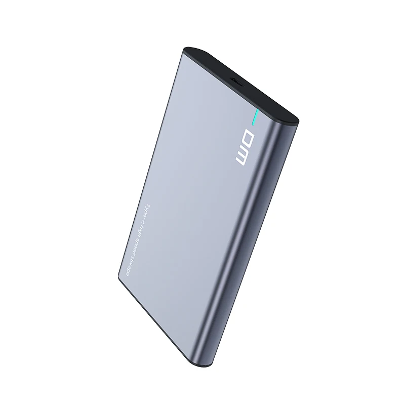 External Hard Drive Case DM HDD Case 2.5 inch SATA to USB 3.1 Type C Gen 2 Case Tool Free Samsung Seagate SSD 4TB Hard Disk Drive Box External HDD En