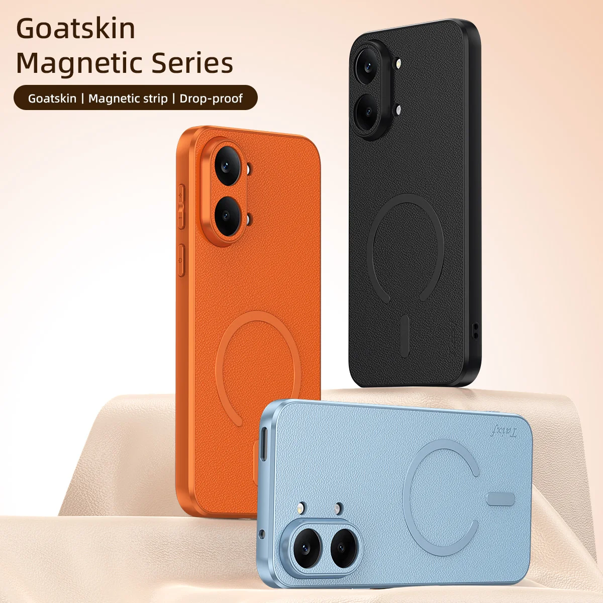 Luxury Suede Nubuck Magnetic Phone Cover - Skin-Friendly