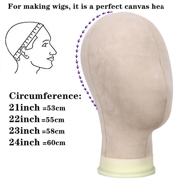 Human Face Mannequin Canvas Block Head Set