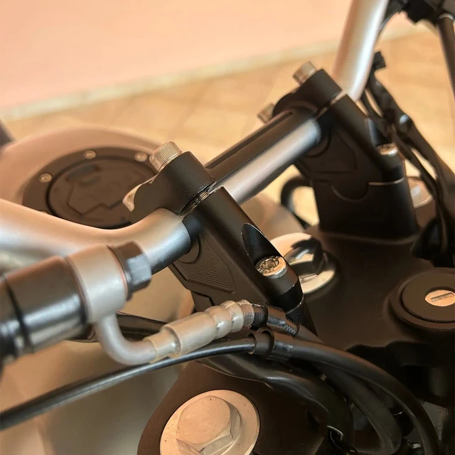 Barra Manubrio Per Royal Enfield Himalayan/Scram 411 - Supporto Regolabile In Lega - Foto 3
