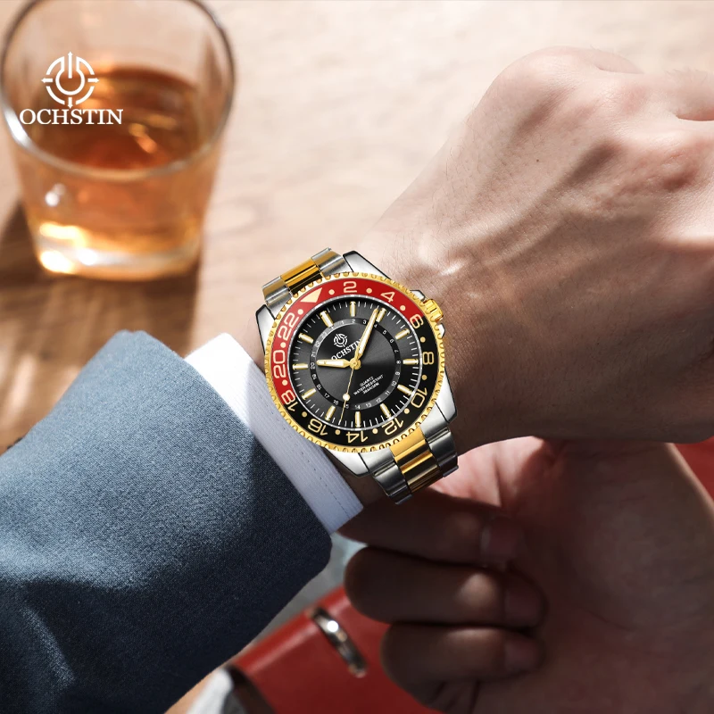 OCHSTIN2024 New Original Series Casual and Minimalist Style Multi functional Quartz Movement Watch Men's Quartz Watch