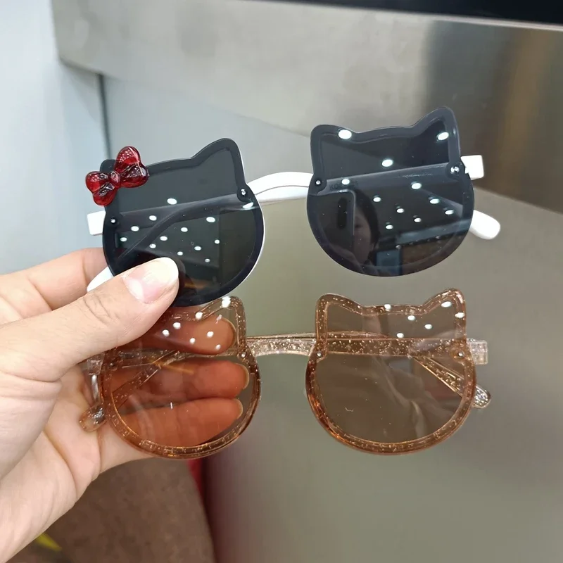 Cute Kitty Sunglasses - UV Protection Eyewear for Kids