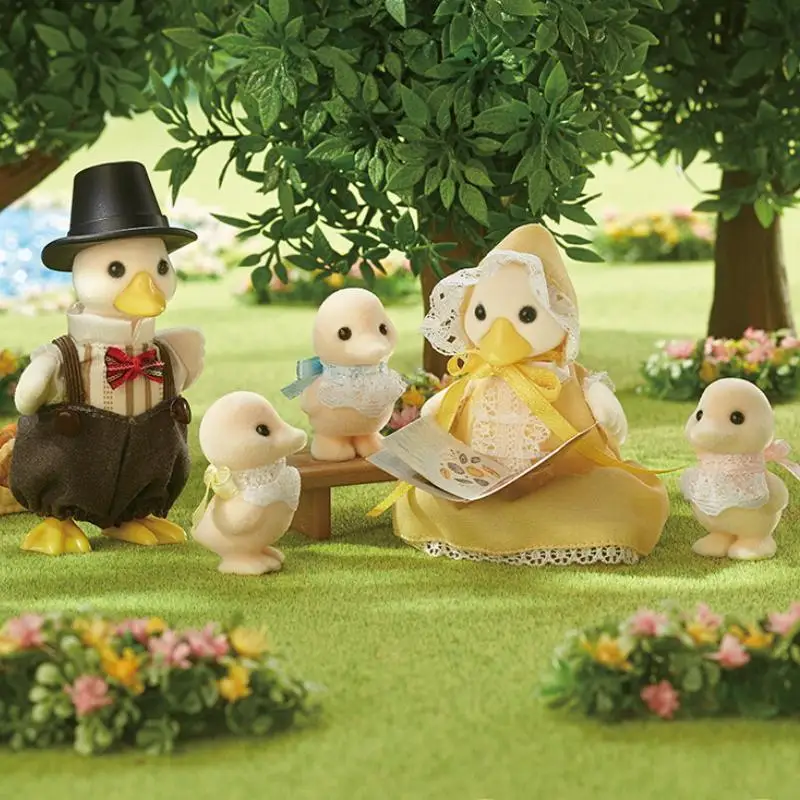 

Sylvanian Families Duck Family Baby Doll Girl Family Toy The Duck Family Birthday Cute Christmas Gifts