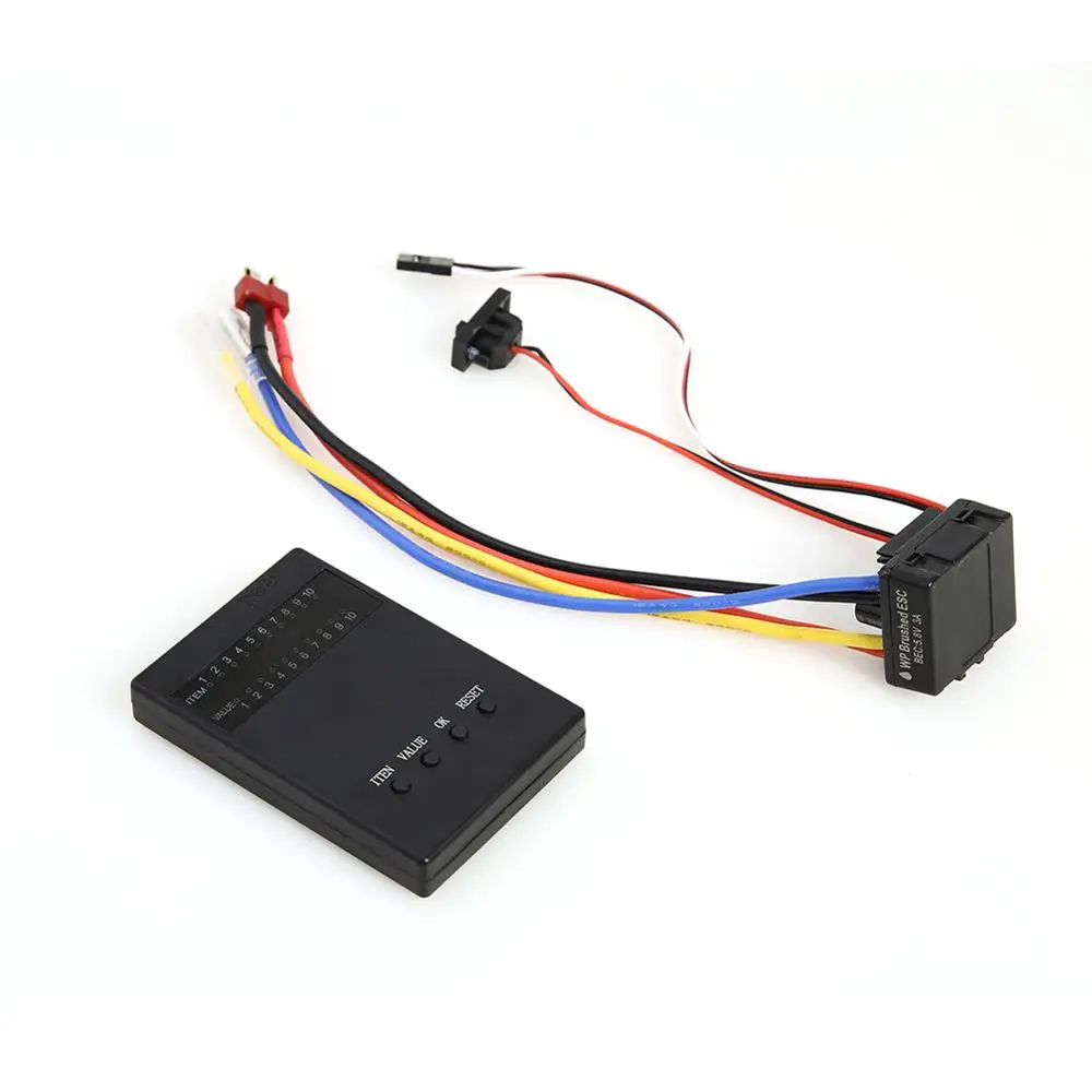 Câbles et prise du variateur ESC Brushless 80A imperméable pour buggy RC 1/8 et 1/10