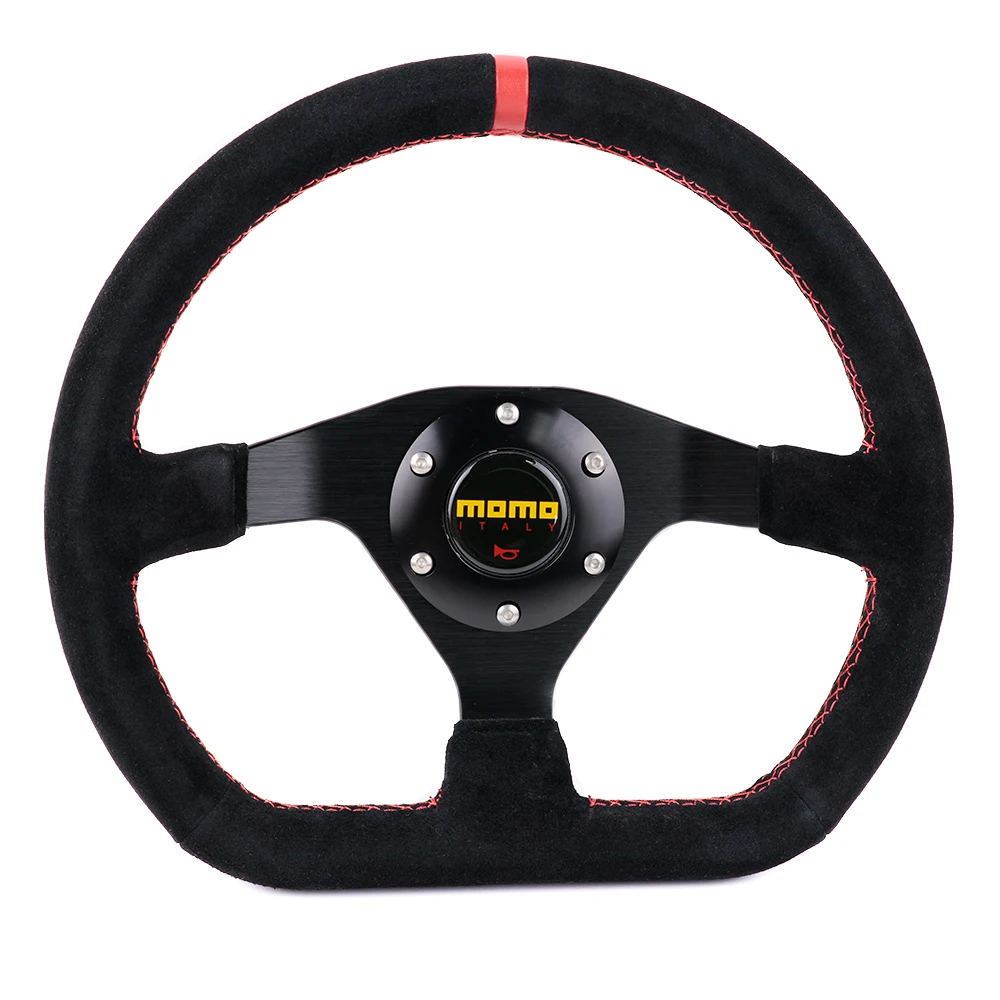 

12,6 дюйма/320 мм для руля MOMO D Style высокое качество замша кожа гоночный Спорт Руль # R
