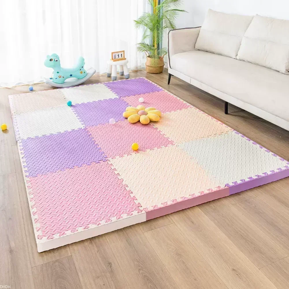 30×30x1.0cm Anti-slip Thickening Puzzle Mat Carpet for Baby Children's Room Game Playing Activity & Livingroom & Bedroom