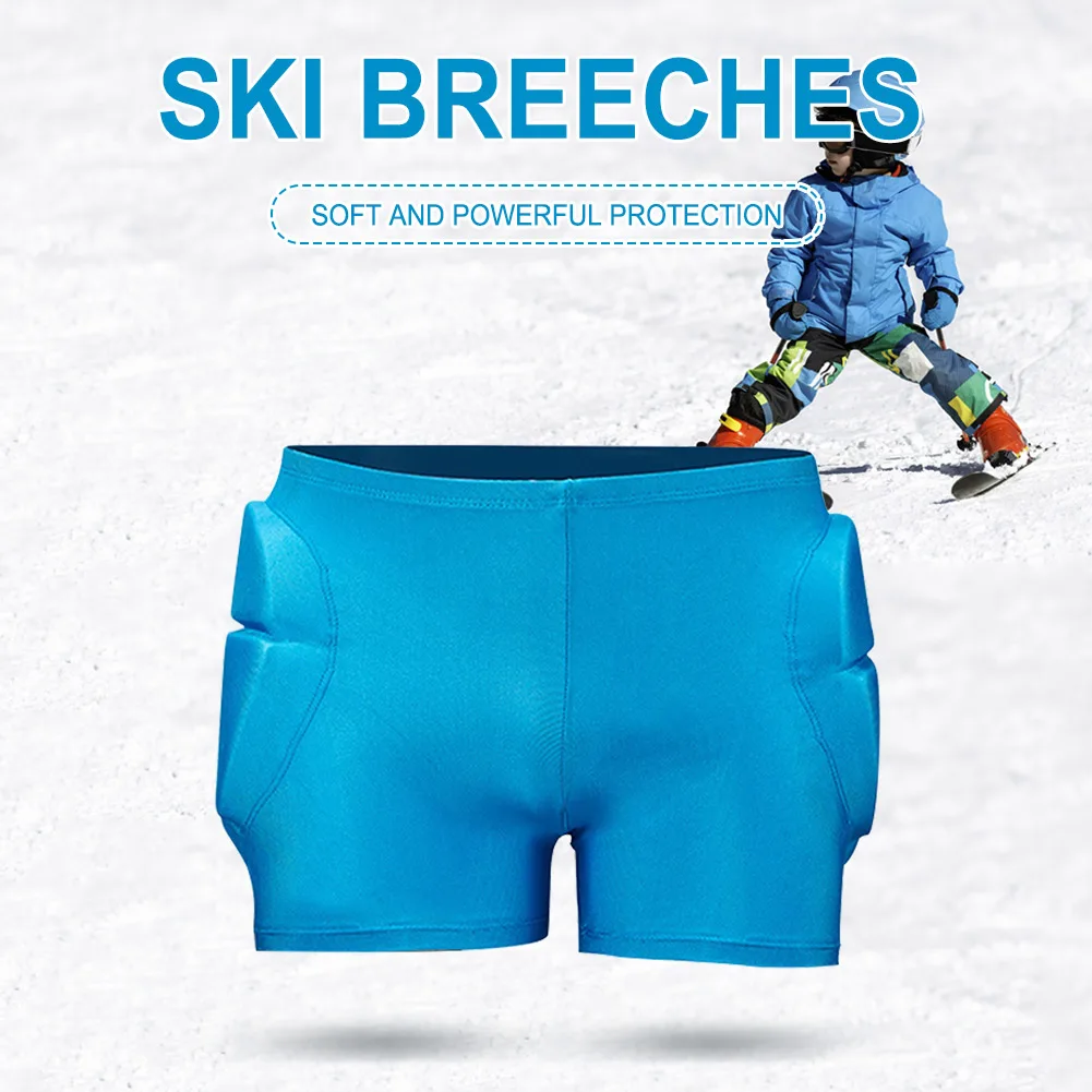 Kids Skating Hips Protector Thick Padded Cushions Compression Skating Shorts Ski Snowboard Sports Protective Mat for Boy Girls protective shorts hip protective pads