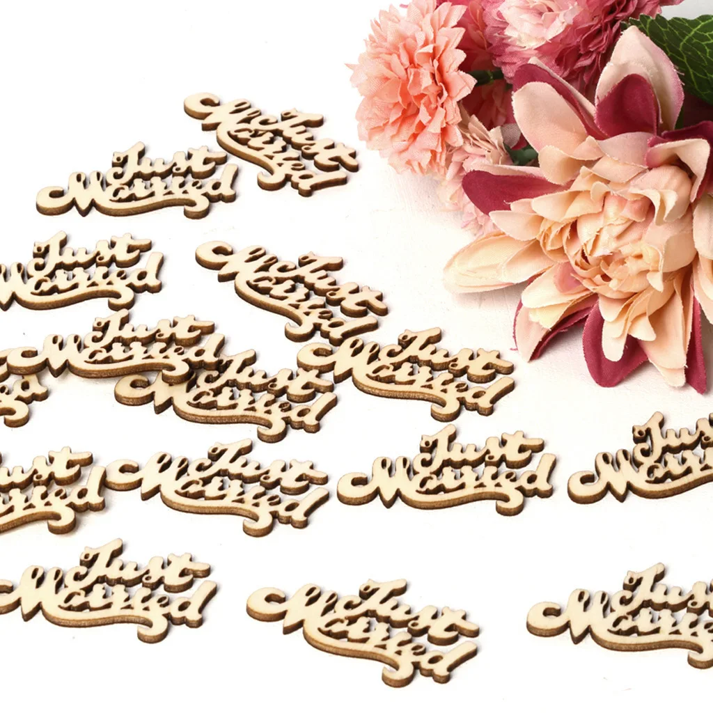 30 قطعة الحب/ترحيب/فقط متزوج خشبي رسالة الأبجدية ش...