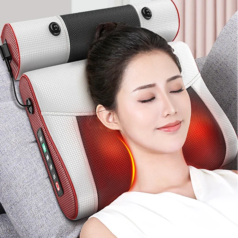 Cervical Vertebra Massager, Neck, Back, Waist, Neck, Shoulder, Whole Body, Multifunctional Household Pillow Artifact