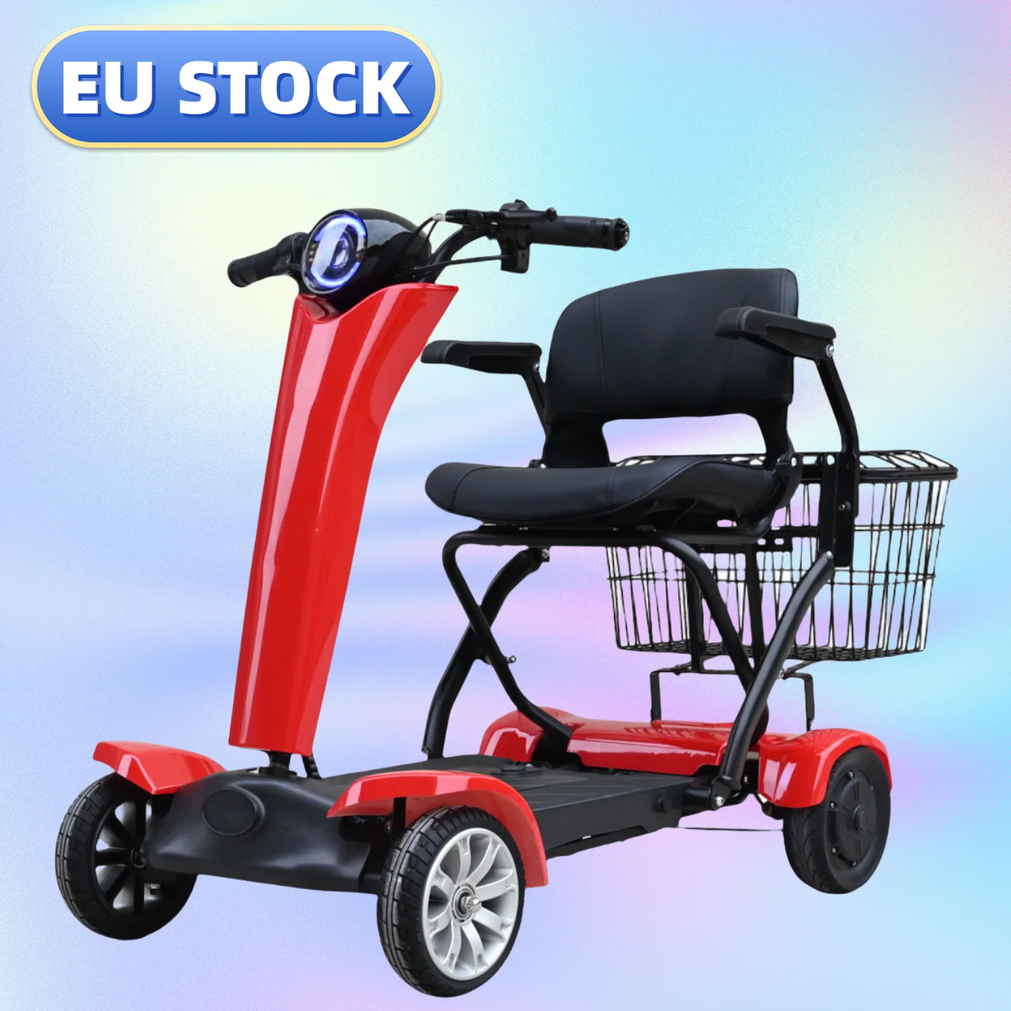 Electric Scooter 250w dual motor powerful 4 wheels electric automatic folding mobility scooter for disabled
