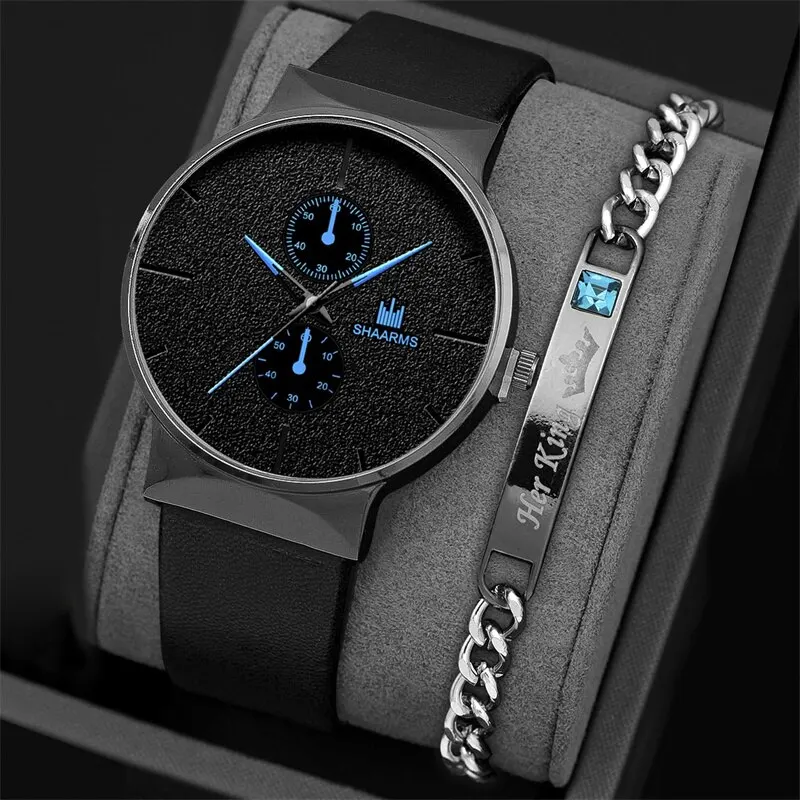295888-42d0d2.jpg 2pcs Set Fashion Mens Sports Watches Man Business Quartz Wristwatch Luxury Men Casual Clock Watch Relogio 2pcs Set Fashion Mens Sports Watches Man Business Quartz Wristwatch Luxury Men Casual Clock Watch Relogio Masculino Mallzona
