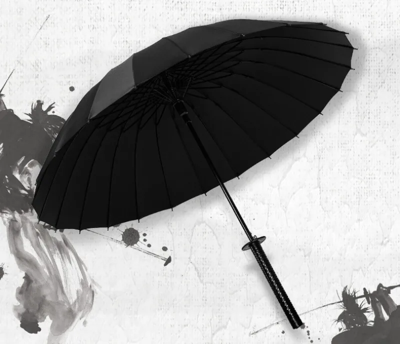 Description Picture 4 of itemExquisite Katana Umbrellas Real Size Japanese Katana Samurai Long Parasol Anime Cosplay Prop Life Supplies Home Accessories