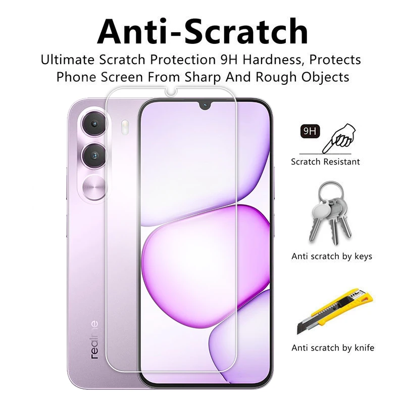 Transparent Tempered Glass Screen Protector and Lens Film