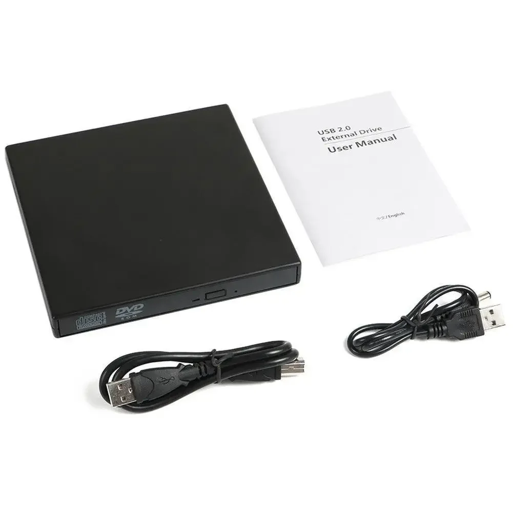 New Portable Usb External Dvd Cd Player Rw Disc Burner Combo Drive Reader For Windows Laptop Pc Cd Burner For Laptop Desktop