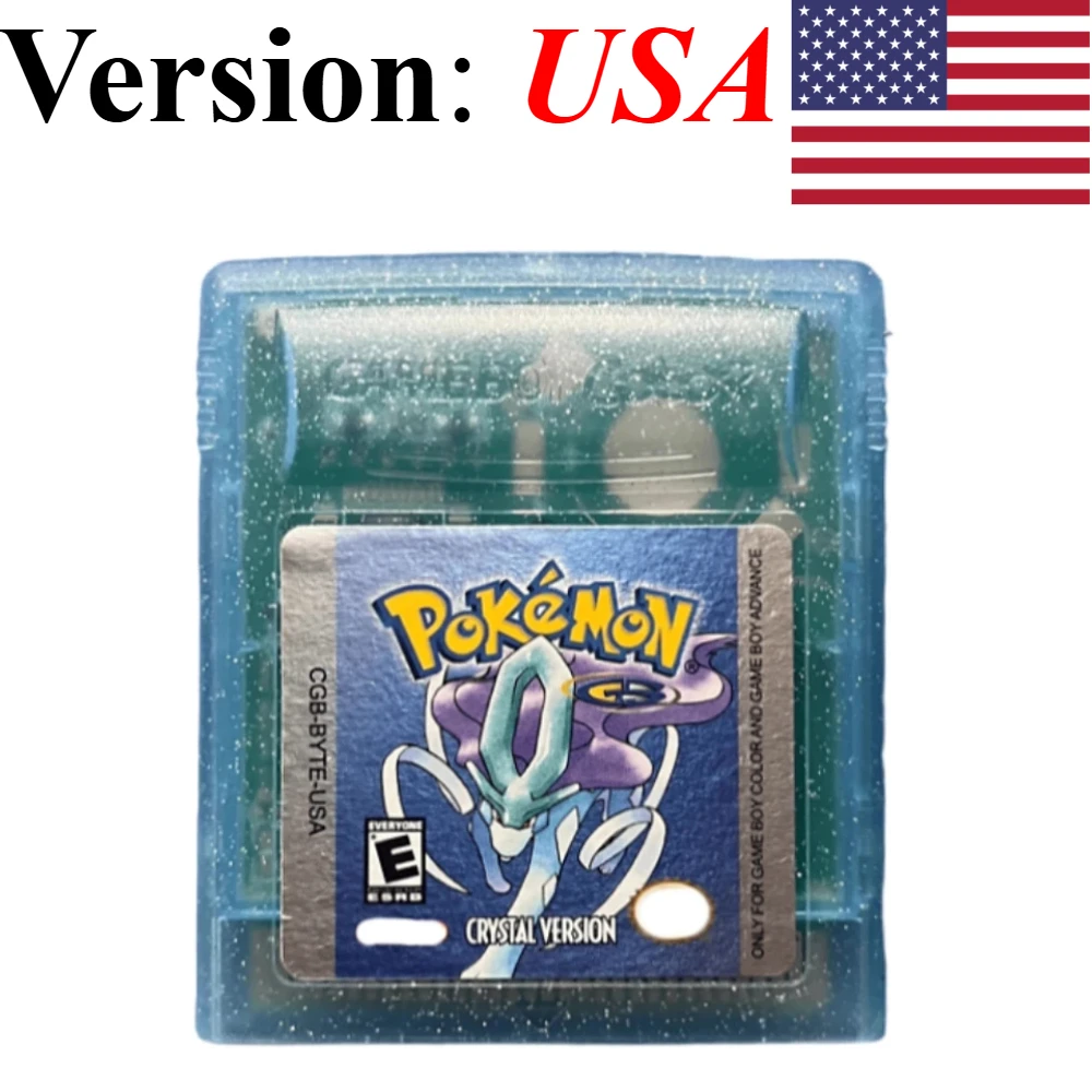 7 Pokémon 16-Bit GBC Spielmodule in Rot, Blau, Grün, Gold, Silber, Kristall, Französische/Spanische/Deutsche/Englische Version – Detail 25