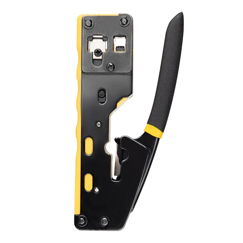 Onti Rj45 Cat7 6a 5e Conector e Ferramenta de Friso Passar Pelo Crimper para 8p8c com Lâmina de Substituição Decapador do Cabo - Imagem 6
