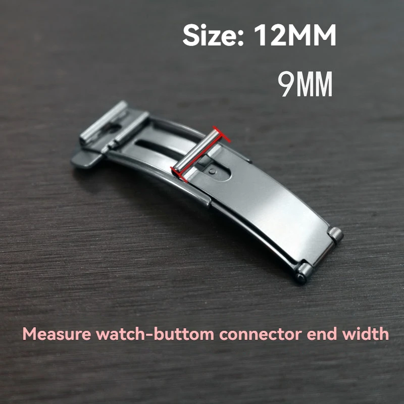 Elegant Butterfly Folding Watch Strap Clasp