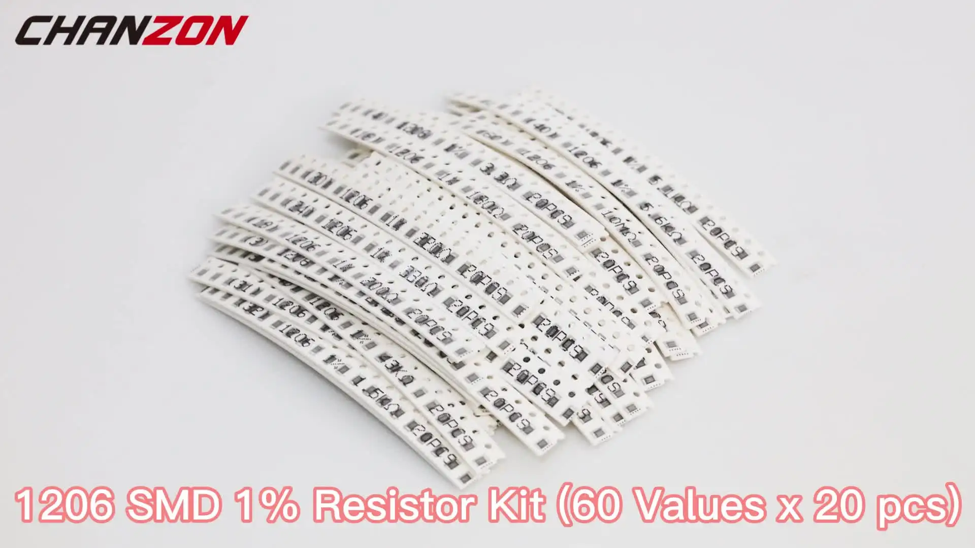 Kit 8500 Résistances SMD 1206 – 170 Valeurs (0 Ohm à 10 MΩ) – 50 Pièces Par Valeur – Précision 1 % – Classeur Organisé - 7