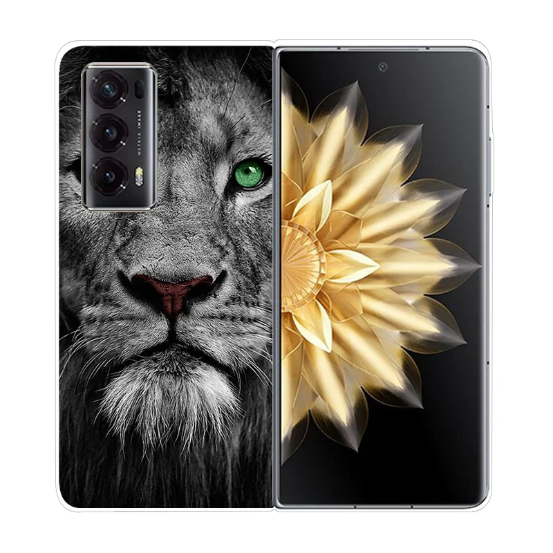 Durable Clear Hard Shell Phone Case - Shockproof & Foldable Design