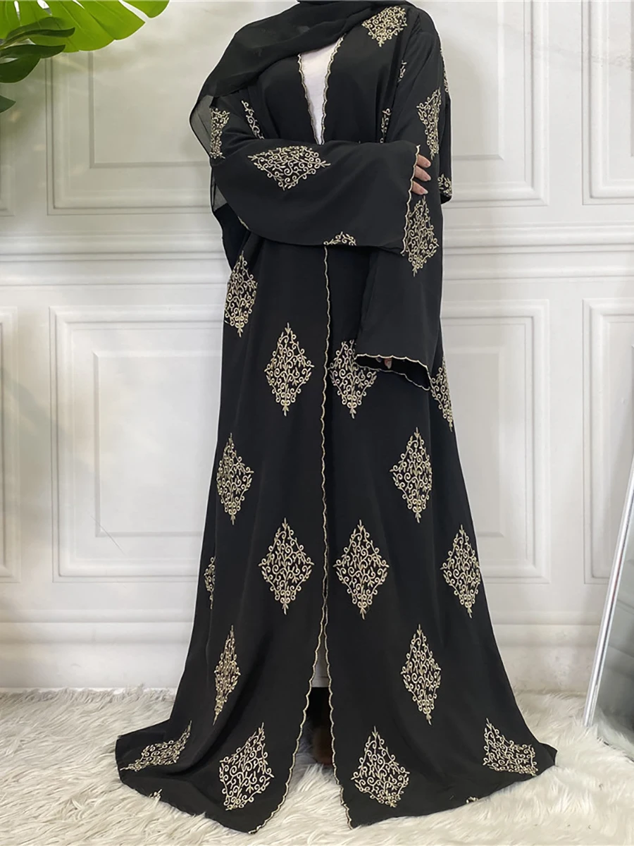 Modest Abaya Ramadan Dubai Robe Femme Musulmane Turkey Kaftan Islamic Clothing Muslim For Women Kimono Caftan Marocain Cardigan - Image 2