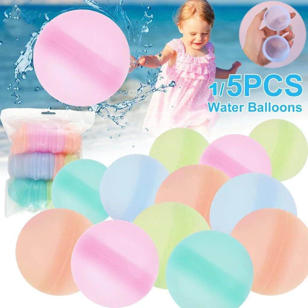 Reusable Water Balloons Toys Quick Fill Self Sealing Water Bomb for Summer Games Children Adults Outdoor Activities Toy Gifts