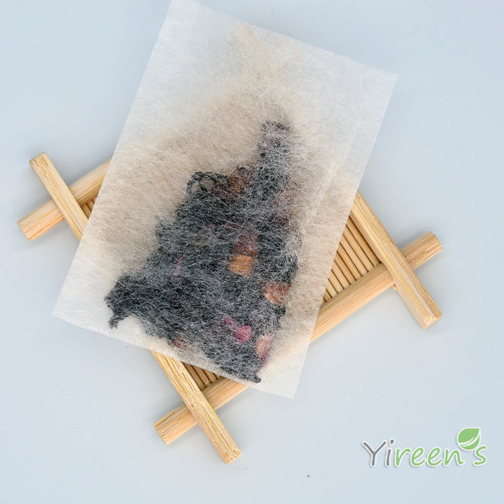 80 X 100mm 10000pcs Corn Fiber Pouch Biodegradable Heat Sealing Teabag For Herb Loose Spice