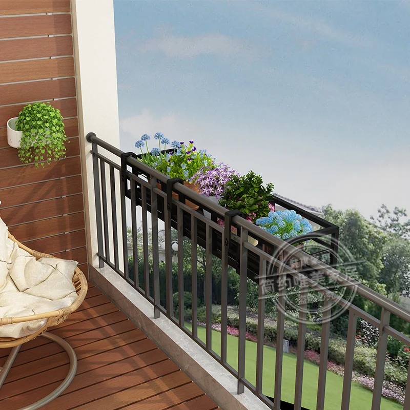 Stainless Steel Hanging Planter - Outdoor Wall Flower Shelf for Balcony Rust-Proof, Heavy-Duty, Space-Saving Vertical Garden