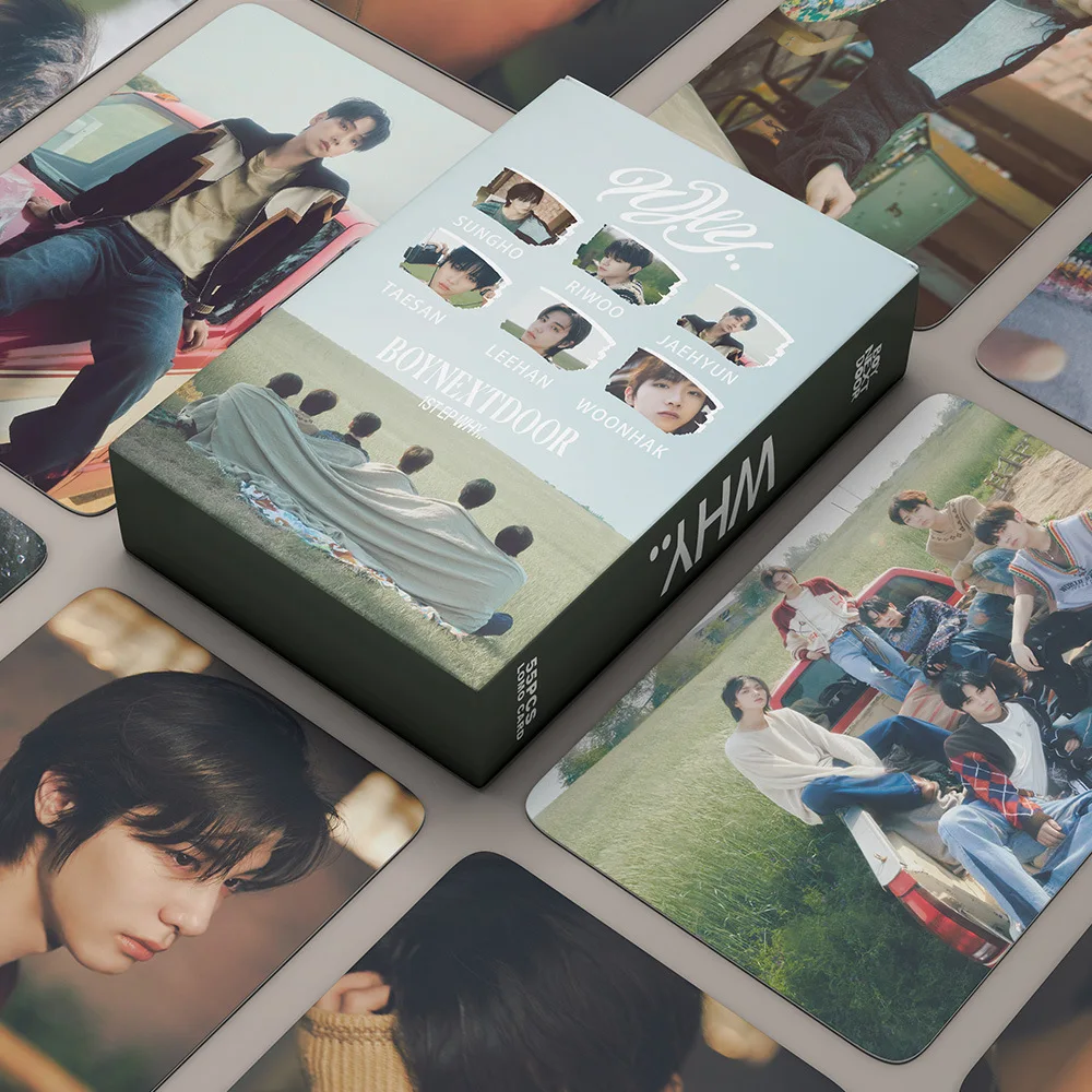 

55 шт. KPOP BOYNEXTDOOR фотооткрытки LOMO Card лазер новый альбом почему Высококачественная открытка фотографии печать открыток Поклонники коллекционные подарки