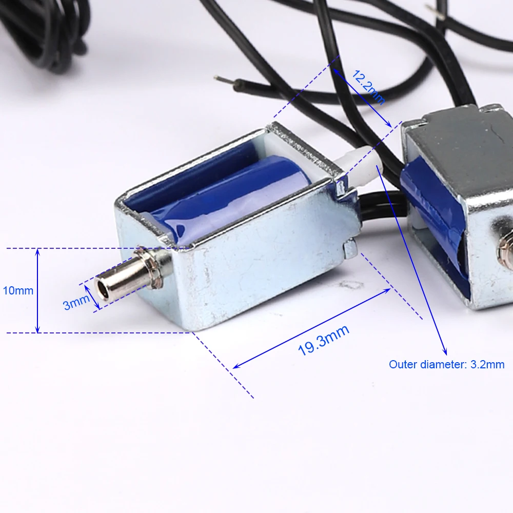 DC 5V Micro Electric Solenoid Valve N/C Normally Closed Air Release Valve 2-way Electric Control Valve Switch for Gas Valve