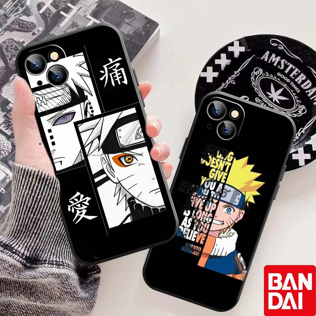 Чехол для телефона NARUTO Sasuke iPhone 11 12 13 Pro X XR XS MAX Mini 6 6S 7 8 Plus SE 2020 защитный чехол с