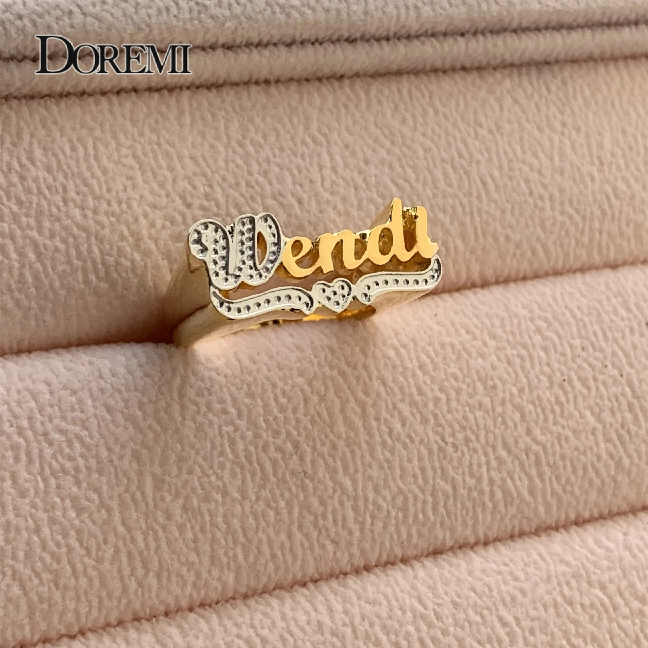 Personalized Name Ring 3D Pattern | Personalized Letter Ring |  Free Shipping | Gift | Custom Made | Christmas Christmas Gift