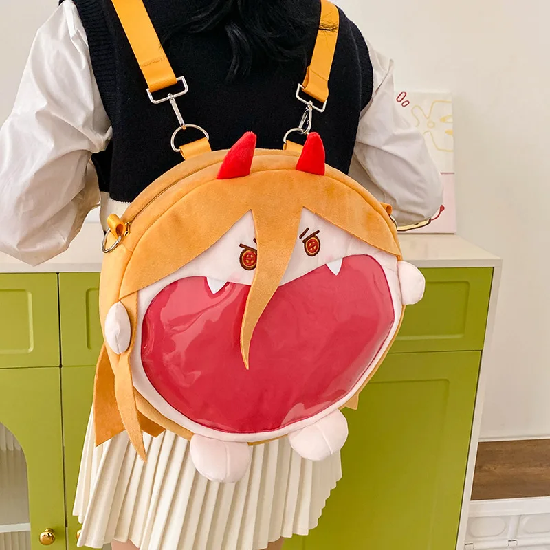 Borsa A Tracolla Miku Anime – Zaino In Peluche Con Finestra Trasparente – Itabag Per Spille E Badge – Regalo Per Fan Di Hatsune Miku – 31x25 Cm - 4
