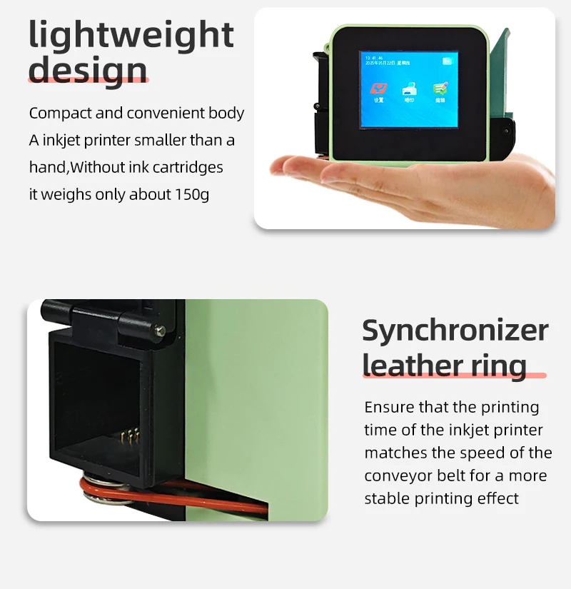 23 Languages YS130 12.7mm printing gun Code Date Logo Expiry Label Portable mini