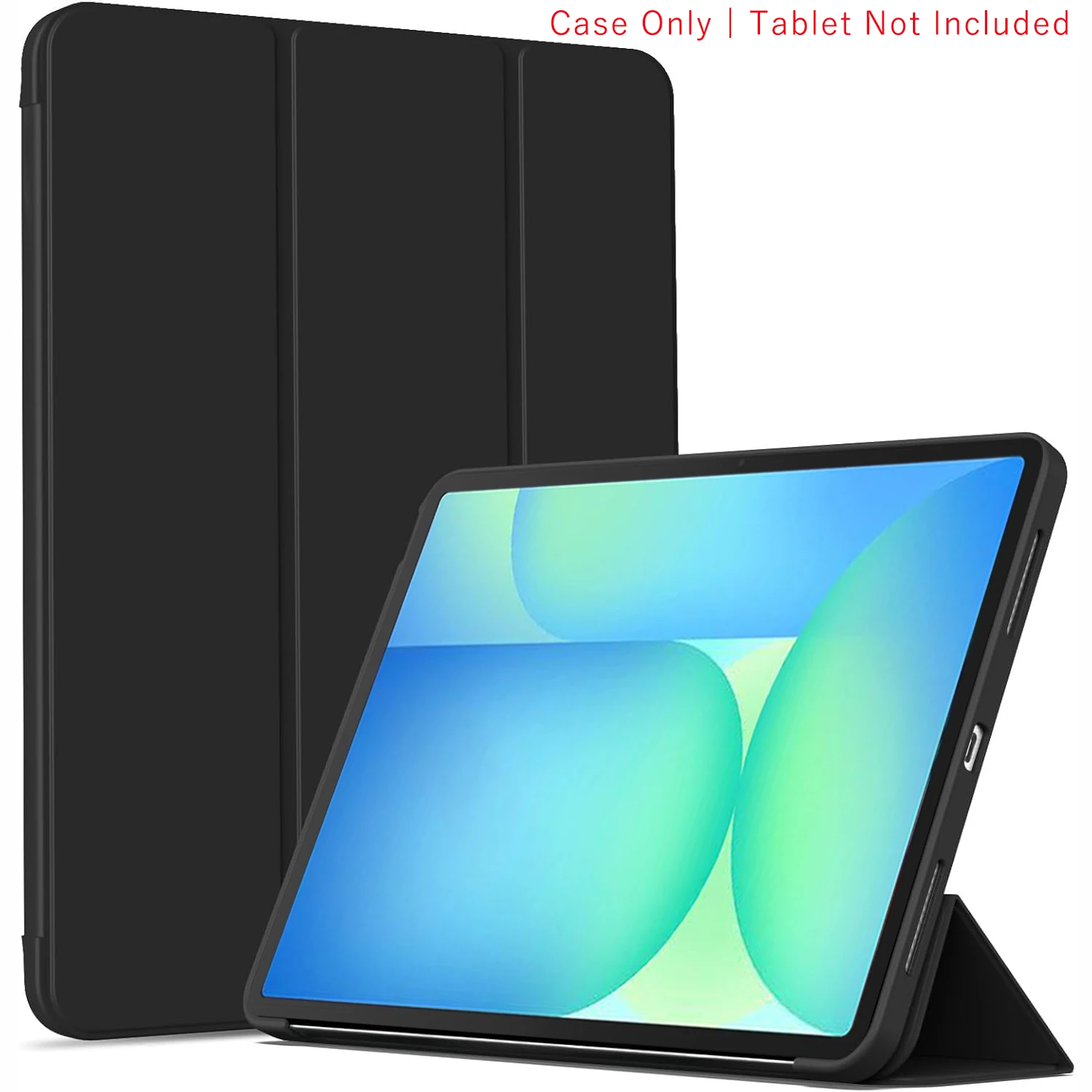 Tri-Fold Flip Case Magnetic Stand PU Leather Protective Cover