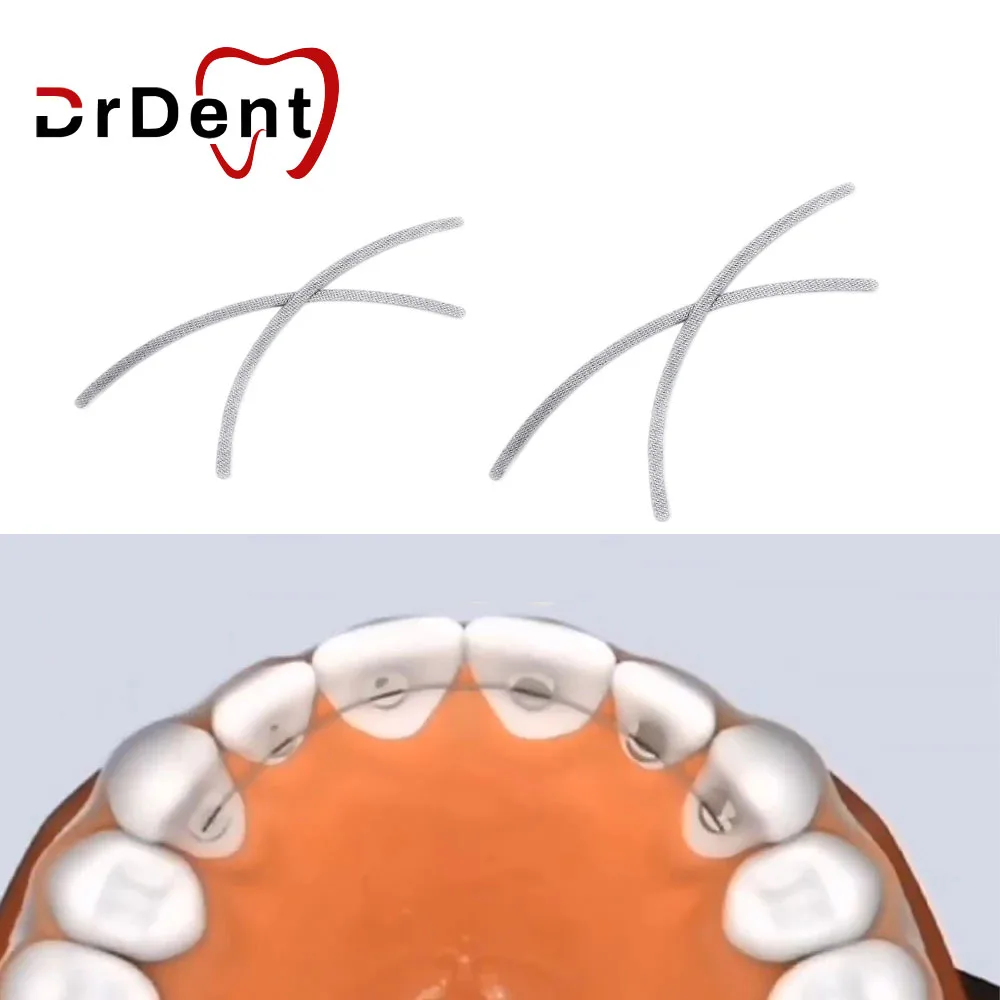 5 Paquets De Rétentions Linguales Orthodontiques Collables - Base En Maille - Pour Dentiste/ortho