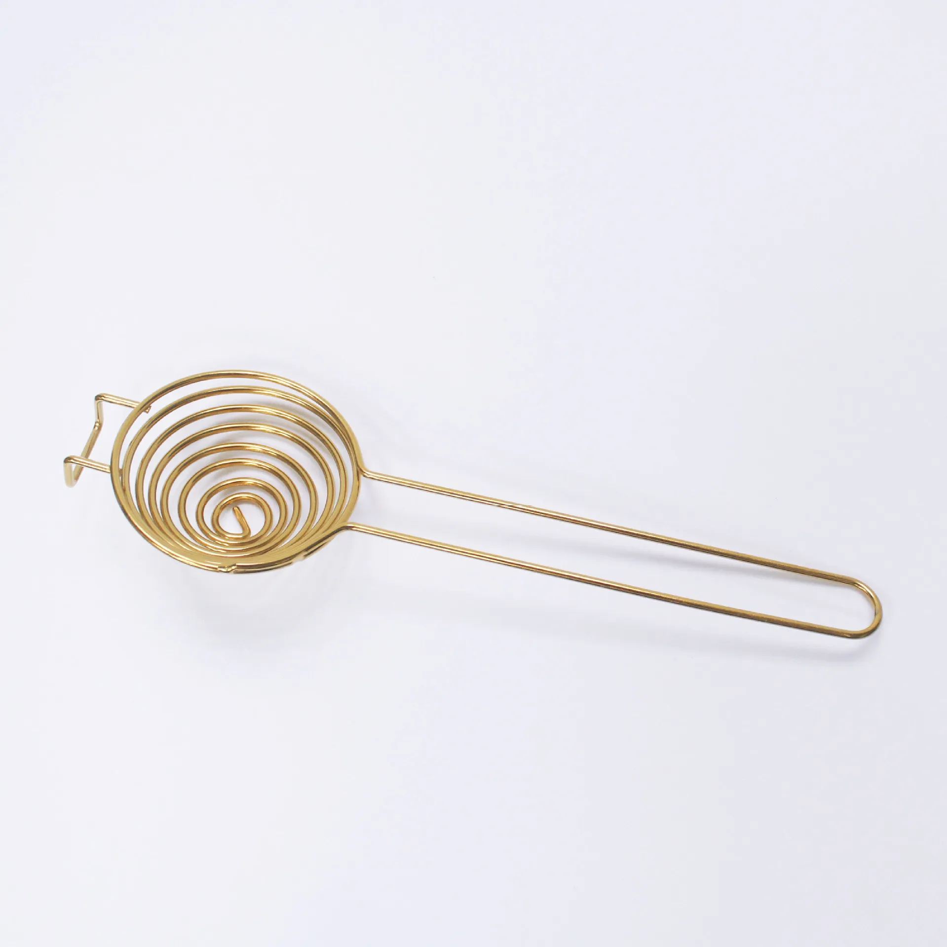 Portable Spiral 304 Stainless Steel Egg White Separator Wire Extension Handle Protein Egg White Yolk Separator Hot Pot Fence Egg Separator