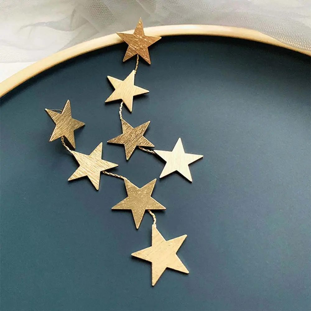 Multi Layer Stars Long Earrings Women Gold-Color Elegant Drop Dangle Earrings Fashion Jewelry drop earrings dangle earrings long earrings