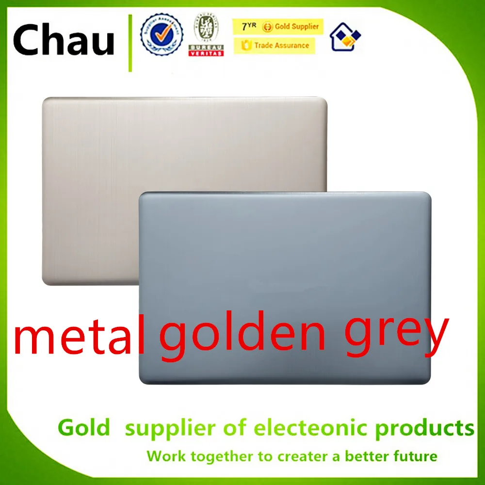Nuovo Asus N580 N580V N580G N580Vd Nx580V Nx580Vd Cover Posteriore Lcd Top Metallo Oro/Grigio