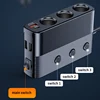SAEMETAL 128W Car Phone Charger Cigarette Lighter Adapter PD30W QC3.0 Multi Ports Quick Charge USB Charging Socket with Switch 4