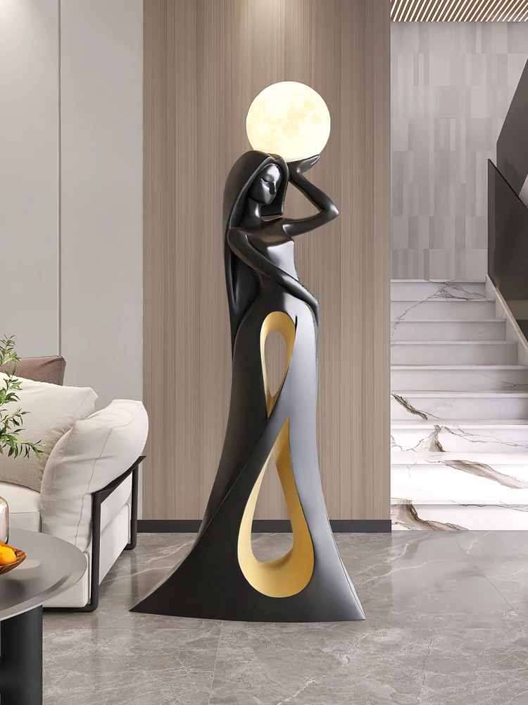 Elegant Lady Floor Statue 5